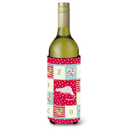 Carolines Treasures 24 oz Dumbo Sphynx Rat Love Wine Bottle Hugger CK5458LITERK